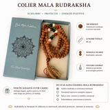 Colier Mala Rudraksha cu ciucure, cadou spiritual
