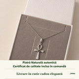 Colier cu Moldavit în cutia cadou CraftMystic, cu certificatul de calitate