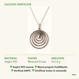 Colier cu Meteorit: material, dimensiunea pietrei, greutate și marcajul 925