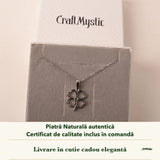 Colier cu Moldavit în cutia cadou CraftMystic, cu certificatul de calitate