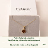 Colier cu Chihlimbar în cutia cadou CraftMystic, cu certificatul de calitate