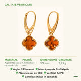 Cercei cu Chihlimbar: material, dimensiunea pietrei, greutate și marcajul 925