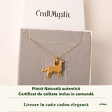 Pandantiv cu Chihlimbar în cutia cadou CraftMystic, cu certificatul de calitate