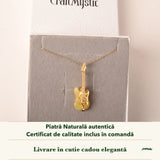 Pandantiv cu Chihlimbar în cutia cadou CraftMystic, cu certificatul de calitate