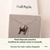 Colier cu Chihlimbar în cutia cadou CraftMystic, cu certificatul de calitate