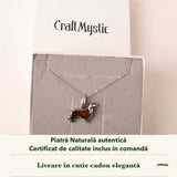 Colier cu Chihlimbar în cutia cadou CraftMystic, cu certificatul de calitate