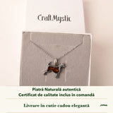 Colier cu Chihlimbar în cutia cadou CraftMystic, cu certificatul de calitate