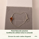 Brățară cu Chihlimbar în cutia cadou CraftMystic, cu certificatul de calitate