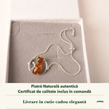 Brățară cu Chihlimbar în cutia cadou CraftMystic, cu certificatul de calitate