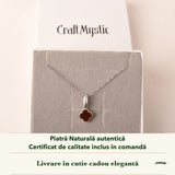 Pandantiv cu Chihlimbar în cutia cadou CraftMystic, cu certificatul de calitate