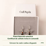 Cercei cu Chihlimbar în cutia cadou CraftMystic, cu certificatul de calitate