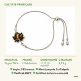Brățară cu Chihlimbar: material, dimensiunea pietrei, greutate și marcajul 925