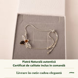 Brățară cu Chihlimbar în cutia cadou CraftMystic, cu certificatul de calitate