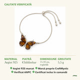 Brățară cu Chihlimbar: material, dimensiunea pietrei, greutate și marcajul 925