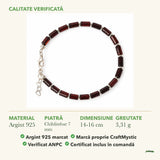 Brățară cu Chihlimbar: material, dimensiunea pietrei, greutate și marcajul 925