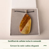 Colier cu Chihlimbar în cutia cadou CraftMystic, cu certificatul de calitate