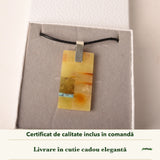 Colier cu Chihlimbar în cutia cadou CraftMystic, cu certificatul de calitate