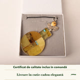 Colier cu Chihlimbar în cutia cadou CraftMystic, cu certificatul de calitate