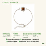 Brățară cu Chihlimbar: material, dimensiunea pietrei, greutate și marcajul 925