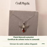 Colier cu Chihlimbar în cutia cadou CraftMystic, cu certificatul de calitate