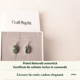 Cercei cu Serafinit în cutia cadou CraftMystic, cu certificatul de calitate