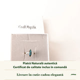 Inel cu Shattuckit în cutia cadou CraftMystic, cu certificatul de calitate