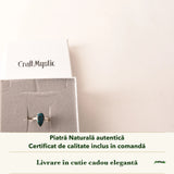 Inel cu Shattuckit în cutia cadou CraftMystic, cu certificatul de calitate