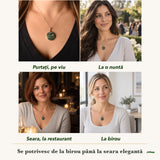 Colier cu Serafinit purtați de patru femei, la nuntă, seara, la birou și la o aniversare
