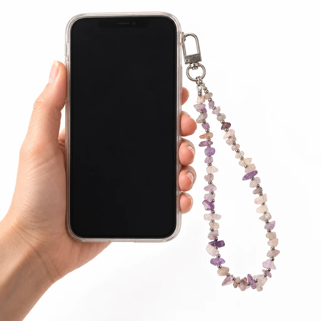 Charm cu Ametist și Cuarț de Stâncă — CraftMystic