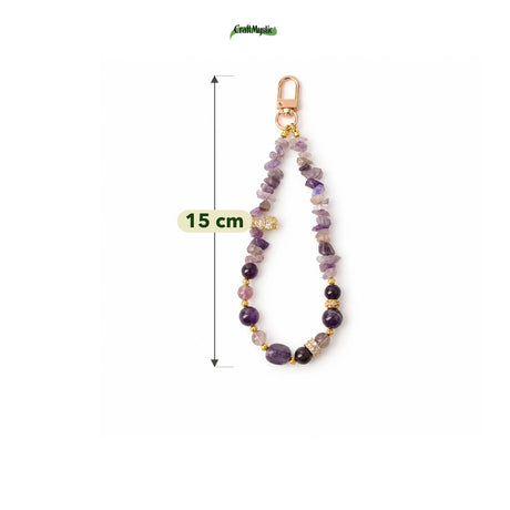 Charm cu Ametist și Sticla — CraftMystic