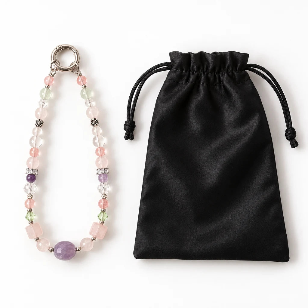 Charm cu Ametist și Sticla — CraftMystic
