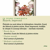 Lampă cu Ametist și Cuarț de Stâncă — CraftMystic