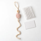Ornament cu Cuarț Roz în cutia cadou CraftMystic, cu certificatul de calitate