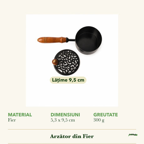 Dimensiunile și potrivirea pentru Arzător din Fier