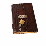 Jurnal din Coperta din piele si hartie de bumbac galbena — CraftMystic