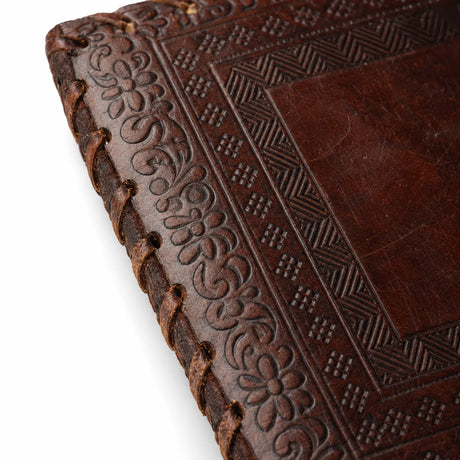 Jurnal din Coperta din piele si hartie de bumbac galbena — CraftMystic