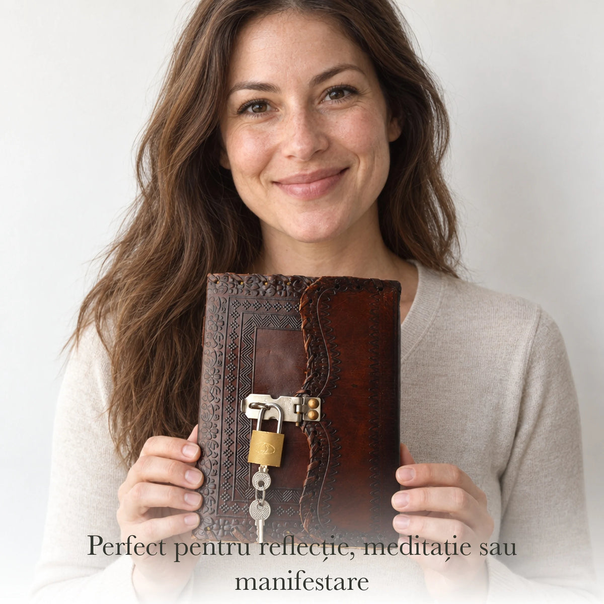 Jurnal din Coperta din piele si hartie de bumbac galbena — CraftMystic