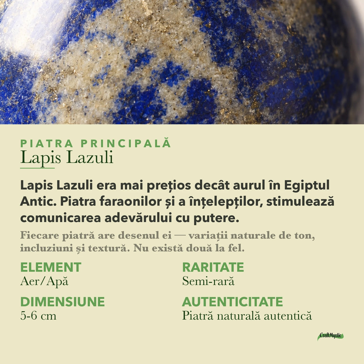Despre Lapis Lazuli: semnificație și date