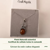 Colier cu Chihlimbar în cutia cadou CraftMystic, cu certificatul de calitate