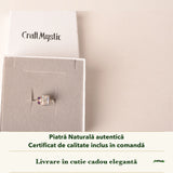 Inel cu Piatra Lunii în cutia cadou CraftMystic, cu certificatul de calitate