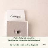 Inel cu Onix în cutia cadou CraftMystic, cu certificatul de calitate