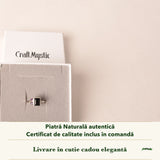 Inel cu Onix în cutia cadou CraftMystic, cu certificatul de calitate