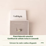 Inel cu Prehnit în cutia cadou CraftMystic, cu certificatul de calitate