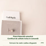 Inel cu Piatra Lunii în cutia cadou CraftMystic, cu certificatul de calitate