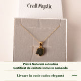 Colier cu Moldavit în cutia cadou CraftMystic, cu certificatul de calitate
