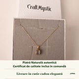 Colier cu Labradorit în cutia cadou CraftMystic, cu certificatul de calitate