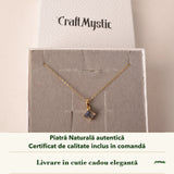 Colier cu Labradorit în cutia cadou CraftMystic, cu certificatul de calitate