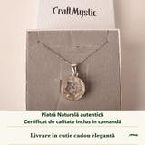Colier cu Cuarț de Manifestare în cutia cadou CraftMystic, cu certificatul de calitate