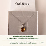 Colier cu Citrin în cutia cadou CraftMystic, cu certificatul de calitate
