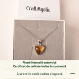 Colier cu Citrin în cutia cadou CraftMystic, cu certificatul de calitate